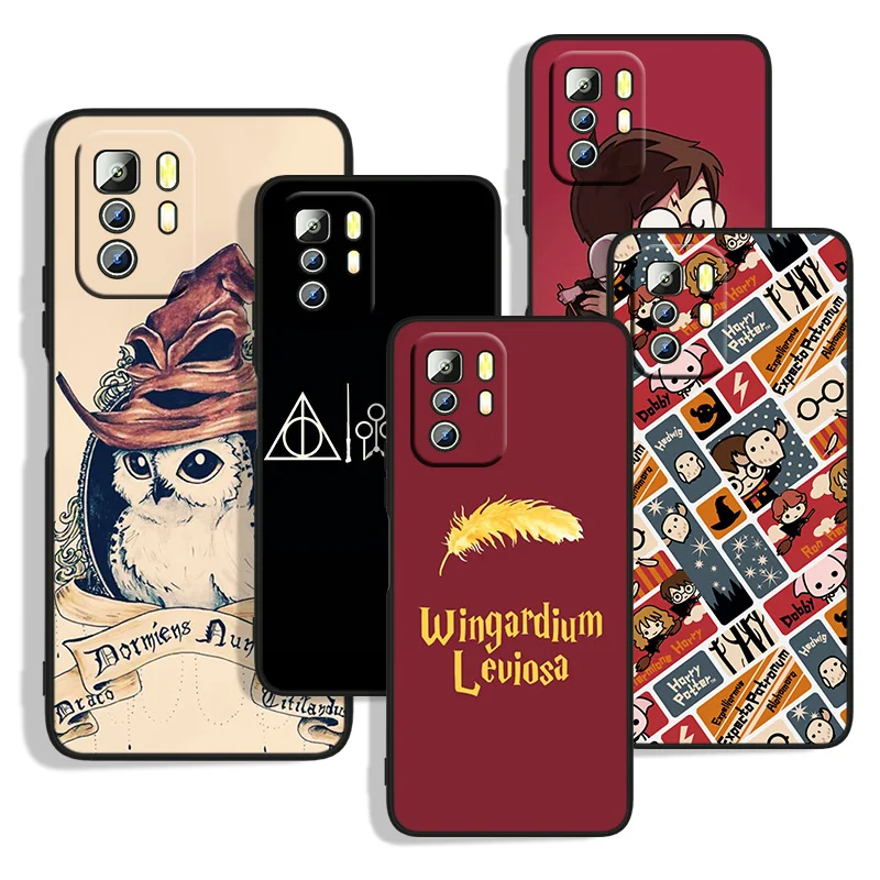 

Rinqg Potters Wand Harries Art For Xiaomi Redmi Note 11S 11T 11 10S 10 9T 9S 9 8T 8 7 6 5A 5 4X Pro Black Soft Phone Case Capa