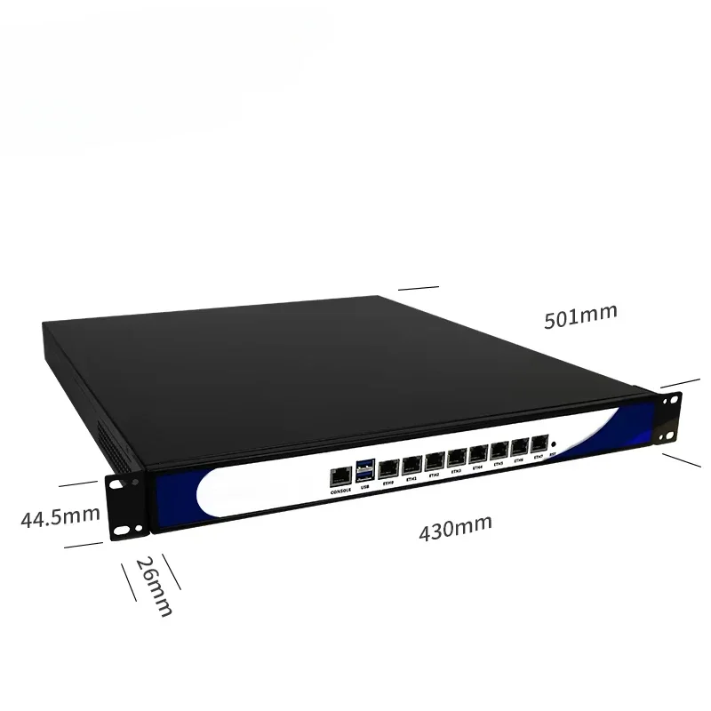 1U Rack Мини-ПК-сервер с четырехъядерным процессором I5 6500 8 I211-AT Lan Pfsense Брандмауэр