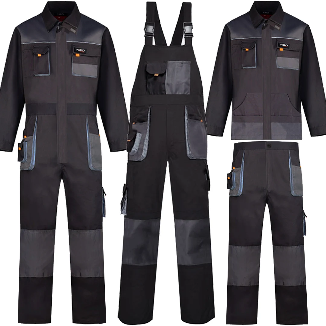 

Welding Suits Working Bib Overalls Protective Auto Repair Strap Jumpsuits Durable Tooling Uniform Mechanic Multi-pocket Coverall