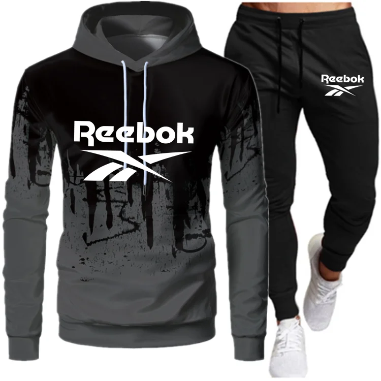 

Men's brand fashion printed autumn winter Hoodie and pants suit sportswear casual slim fit men's sports shirt jogging sportswear