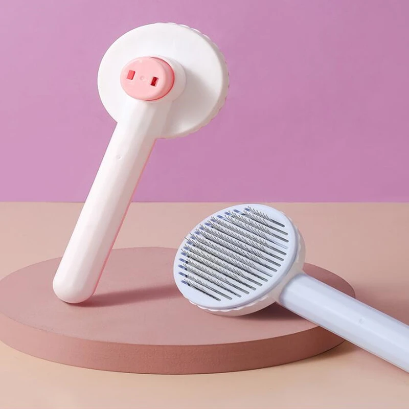 

Cat Hair Removal Brush Pet Magic Comb One Click Floating Hair Removal Comb Puppy Kitten Massage Grooming Supplies