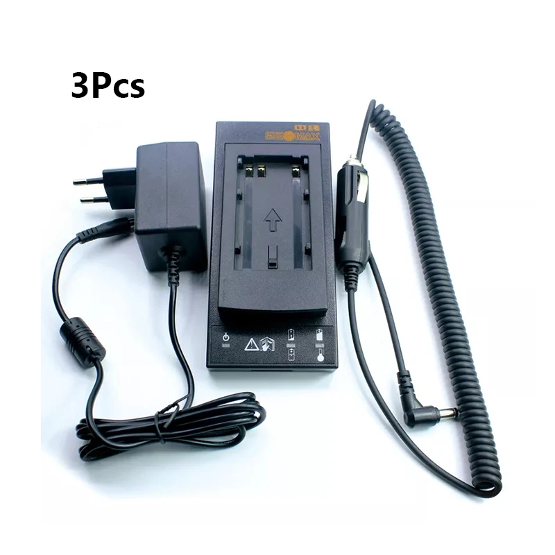 

3Pcs ZCH200 Battery Charger for GEOMAX ZBA400 ZBA600 Battery