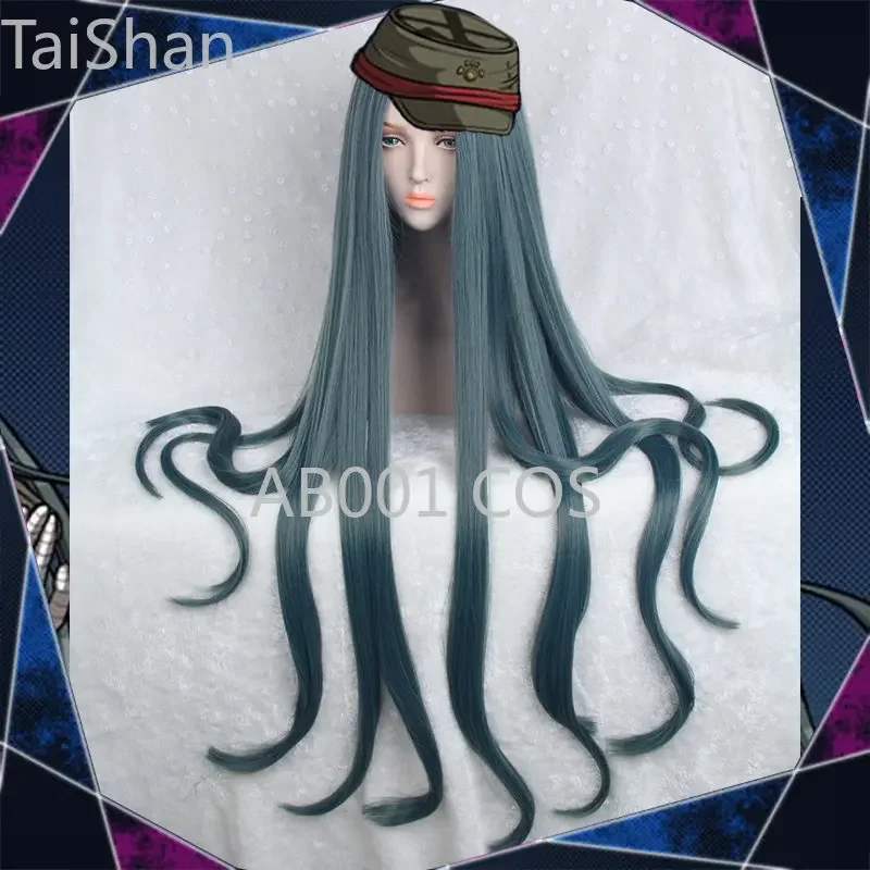 Фото Danganronpa V3 Killing Harmony Korekiyo Shinguji Косплей Длинные водоросли Зеленые термостойкие синтетические волосы для вечеринки + бесплатная шапочка для парика №1