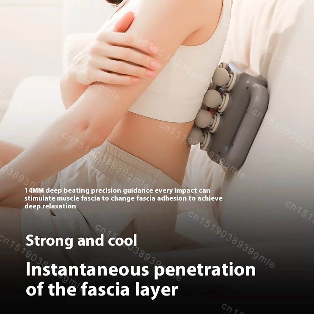 Пистолет-массажер для мышц высокочастотная вибрационная машина массажа спины и