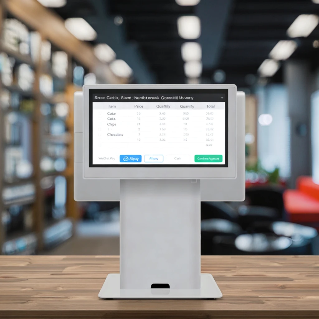 Фото Новейшая 15.6'' POS-система с Windows 10/11, процессорами I3/I5/I7, кассовым аппаратом, двумя экранами, для вендинговых аппаратов и платежных киосков для магазинов №2
