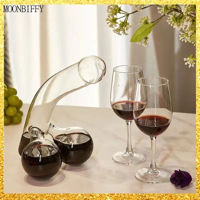 

Уникальный стеклянный графин для вина и алкоголя-идеальный подарок для любителей вина, барные инструменты, графин для вина