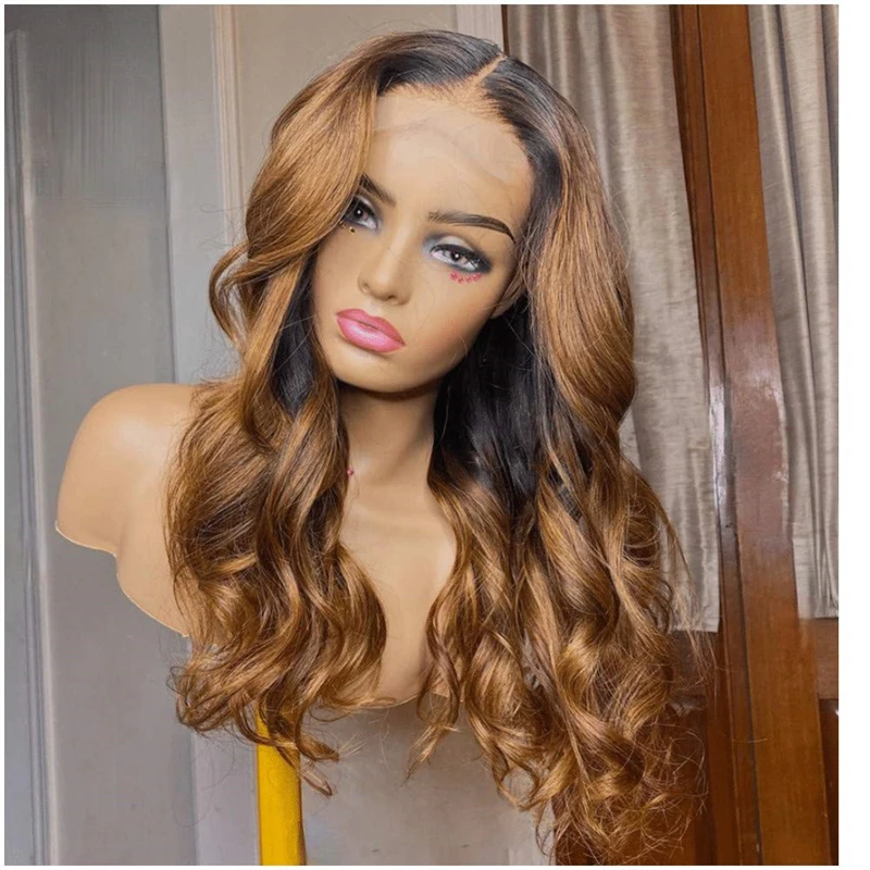 

Soft Bob Ombre Highlight Ash Blonde Body Wave Jewish Wig European Hair 13x6Lace Front Wig Free Part Glueless Lace Wigs For Women