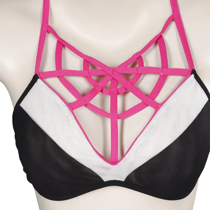 Гвен Cos Stacy женский комплект нижнего белья для косплея костюм девочек сексуальное