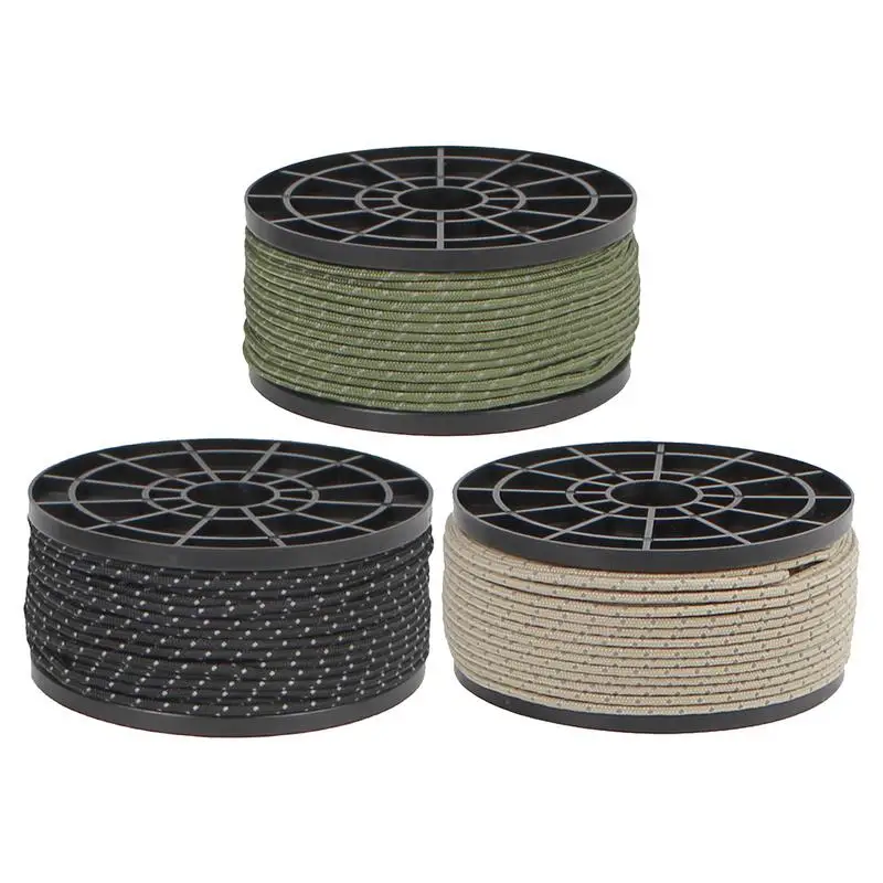 Кемпинговый шнур 164 фута 2 5 мм универсальный светоотражающая веревка для