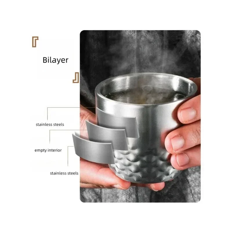 110 мл уличная походная чашка столовая посуда дорожные чашки набор из нержавеющей