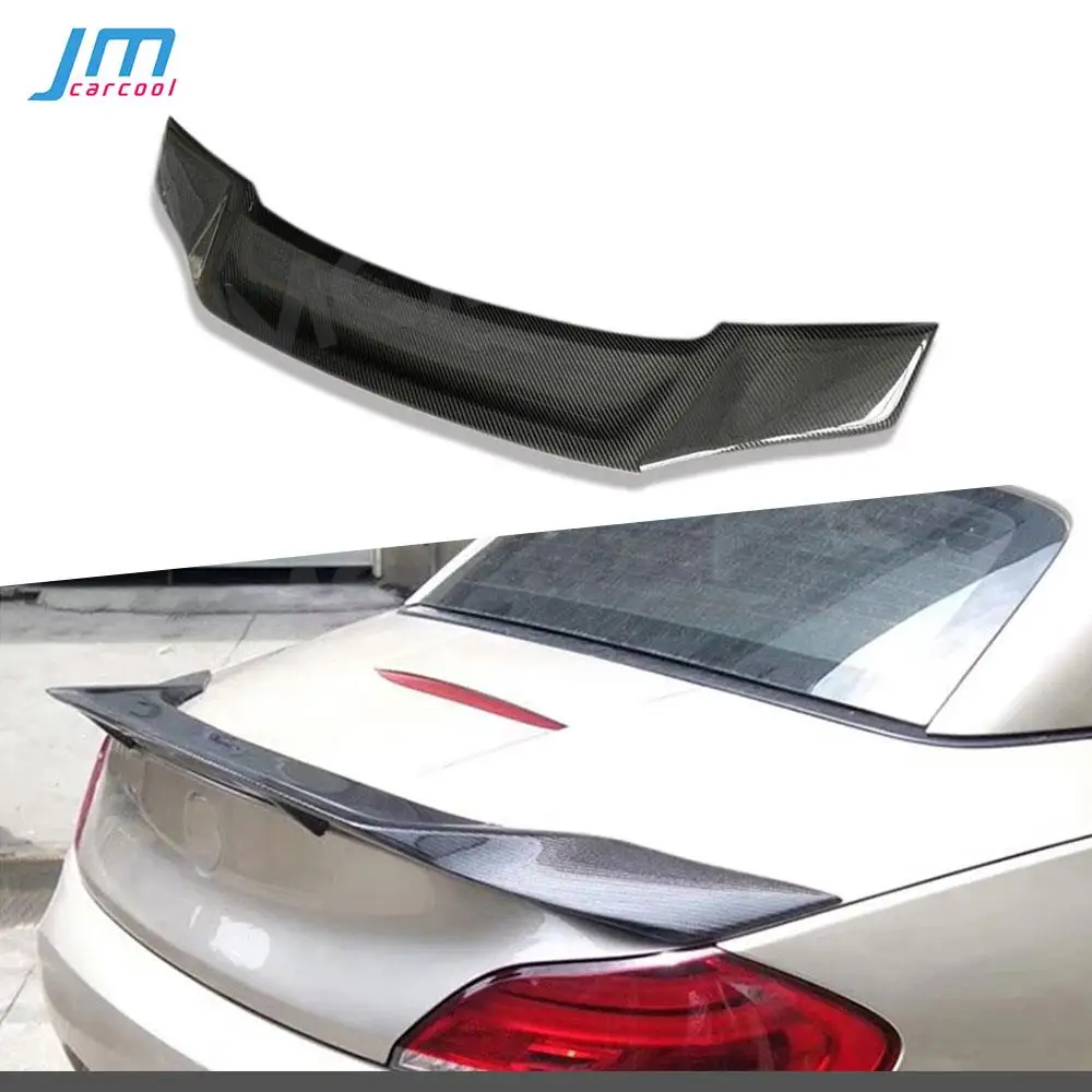 

Carbon fiber Car Rear Trunk Boot Spoiler FRP Unpainted Black Lip Wings for BMW Z4 E89 Coupe Convertible R Style 2009-2013