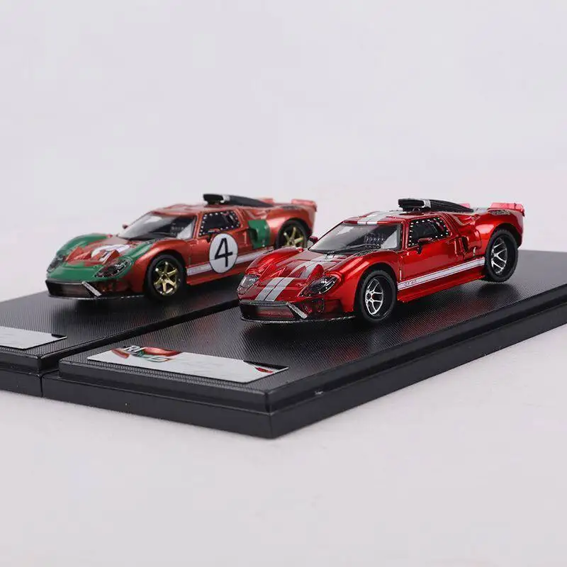 Фото Модель автомобиля Ford GT40 из литого под давлением сплава, масштаб 1:64, подарок для друзей на особых случаях, предмет коллекционирования для взрослых, украшение для дома. №5