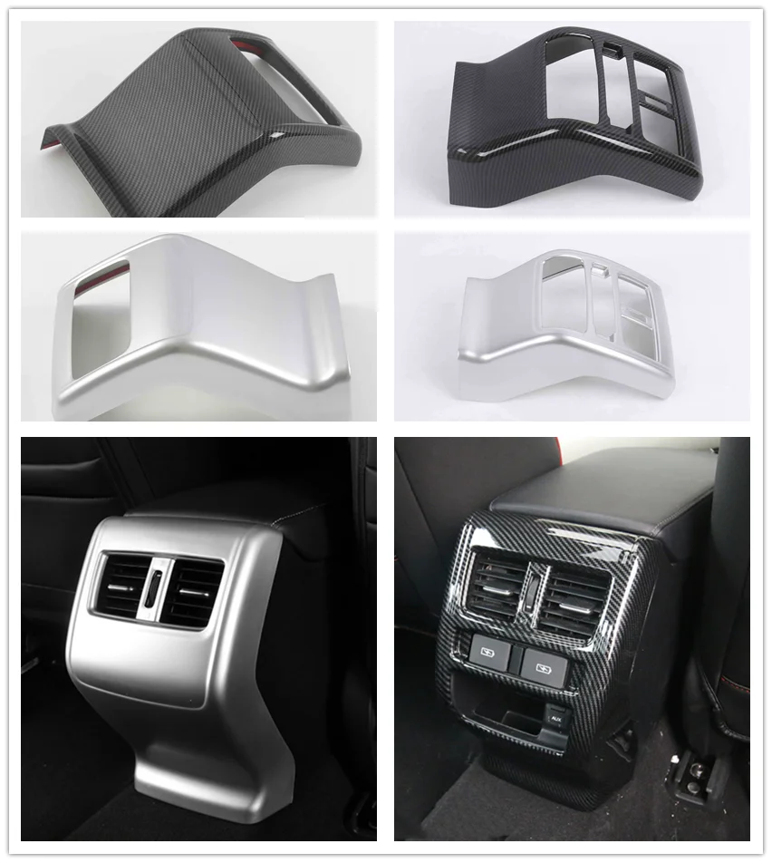 

For Honda Accord 10th 2018 2019 2020 Interior Accessories ABS Carbon Fiber Rear Air Outlet Sticker Interior Modification Parts