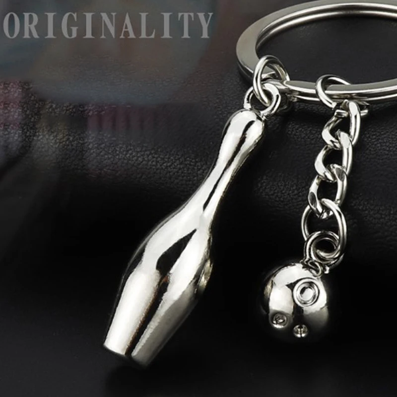 Креативная подвеска в виде шара боулинге из сплава брелок для автомобильного