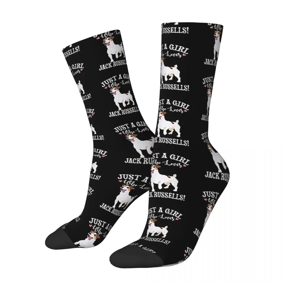 

Jack Russell Terrier Socks Men's Women's Fashion Cute Dog Socks High Quality Spring Summer Autumn Winter Middle Tube Socks Gift