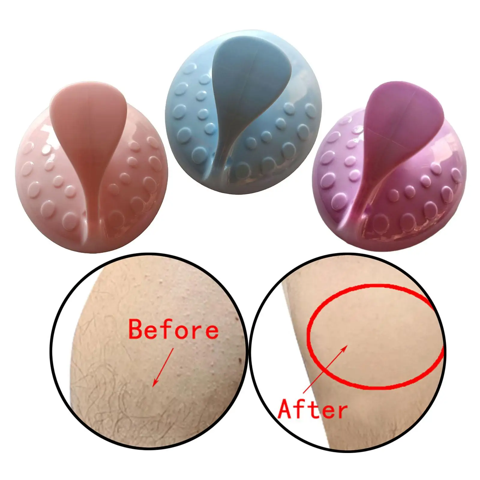 

Painless Physical Hair Removal Epilator Easy to Use Hair Remover for Leg Men Women Portable Reusable Glass Painless Hair Removal