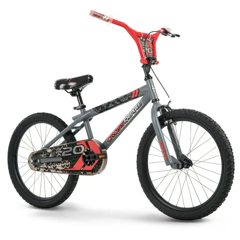 

Quake Boys’ 20-inch Bike, Grey/Orange Cycling