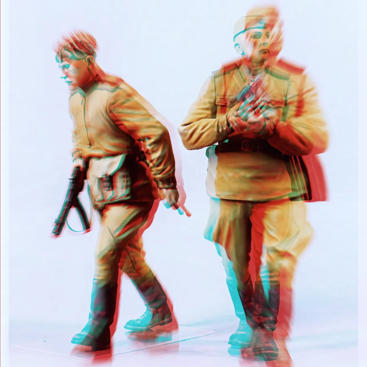 Фото Модель солдата из смолы 1/35 GK - Военная тематика - Летняя советская пехота - Несобранный и неокрашенный набор для самостоятельной сборки - 1528R №1