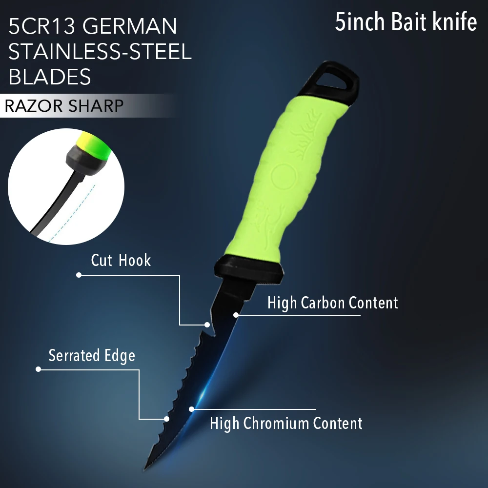 Рыболовный нож 3-в-1 профессиональный рыболовный из нержавеющей стали для