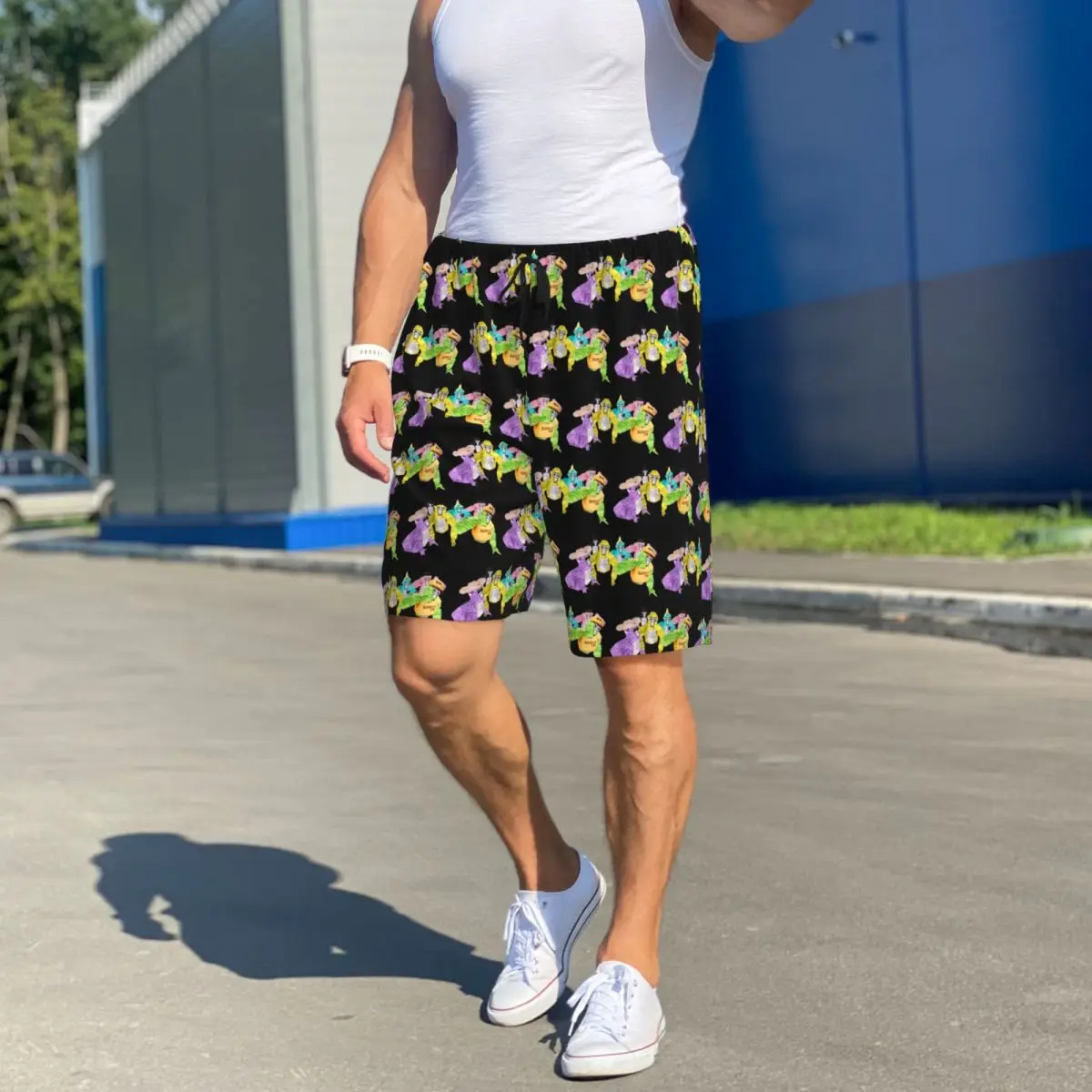 Фото Мужские пижамные штаны Custom Gorilla Tag Monkey Shorts: брюки для сна и отдыха №4