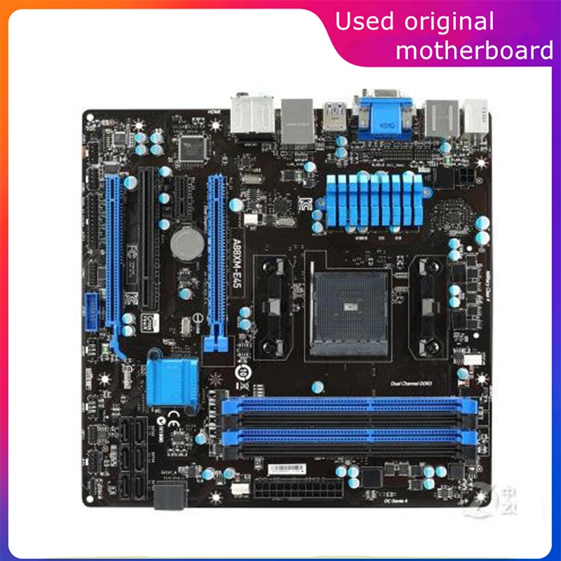 

Used FM2+ FM2 For AMD A88X A88XM-E45 Computer USB3.0 SATA3 Motherboard FM2b DDR3 Desktop Mainboard