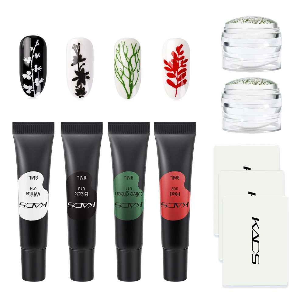 

Штамповочный гель и скребок для дизайна ногтей, 8 мл