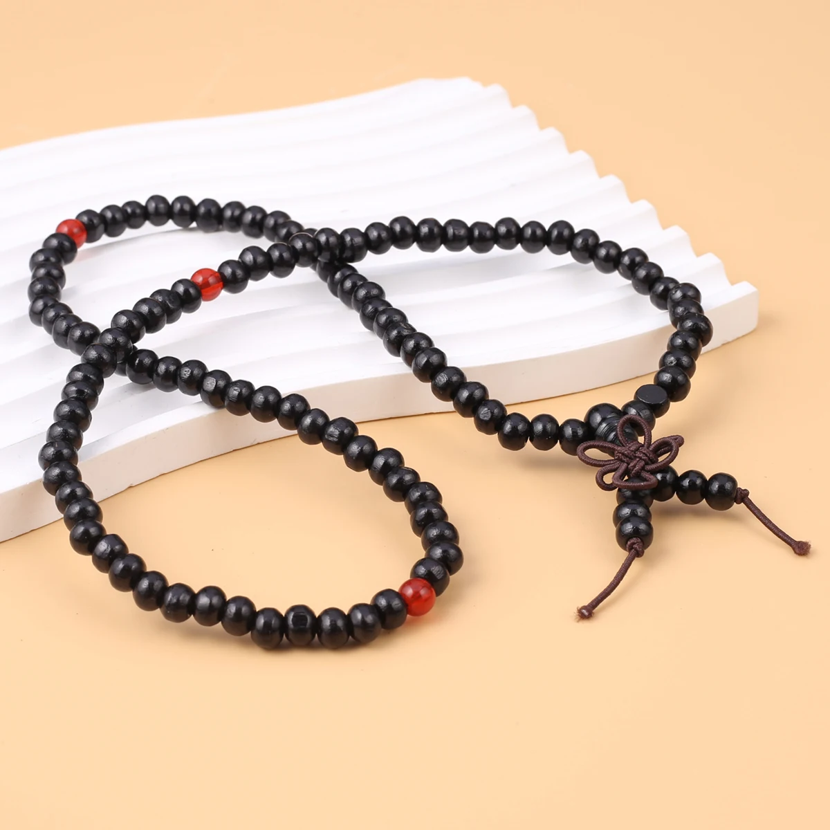 

Wooden Bead Bracelet 108 Buddhist Beads Bracelet DIY Women's Necklace Bracelet Accessories Jewelry Gift Bead Size 8mm 6mm