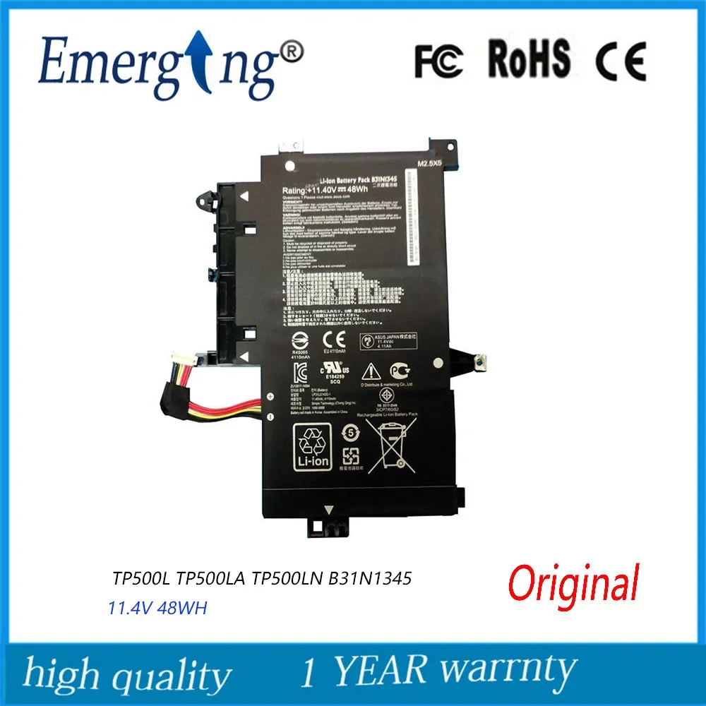 Новый аккумулятор для ноутбука B31N1345 11 4 В 48 Втч ASUS Transformer Book TP500 TP500LA TP500LN