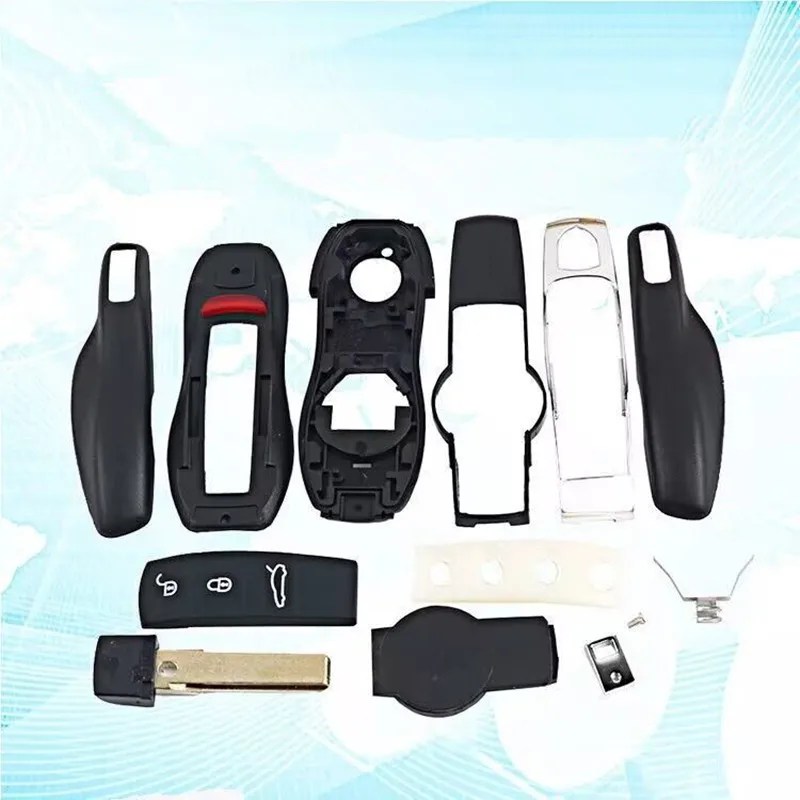 Чехол с логотипом Smart Remote Key Shell для Porsche 718 911 Panamera Cayenne 2017 2018 2019 2020 3-кнопочный брелок