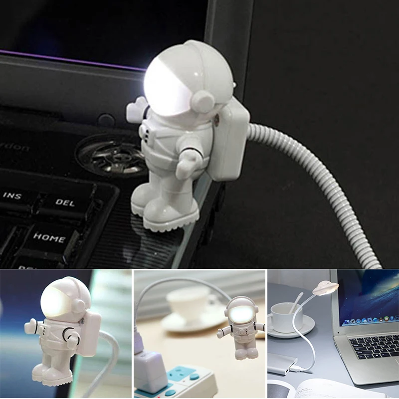 

Mini USB LED Light Ultra Bright Astronaut/Ufo Shape Portable Lamp for Laptop Notebook PC Computer Hot