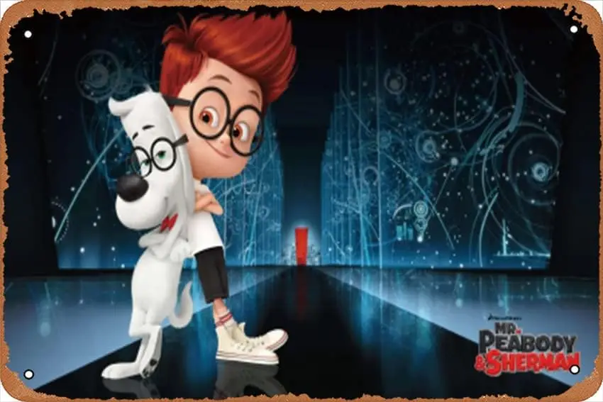 Мистер Певиди и Шерман постер фильма ретро металлический знак 8x12 дюймов домашний