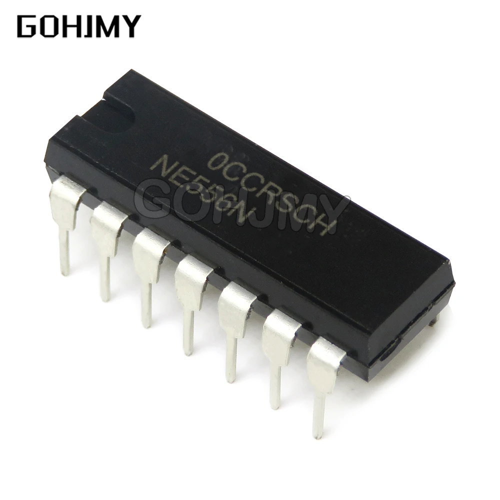 

10 шт. NE556N DIP14 NE556 DIP 556N DIP-14 новый оригинальный IC