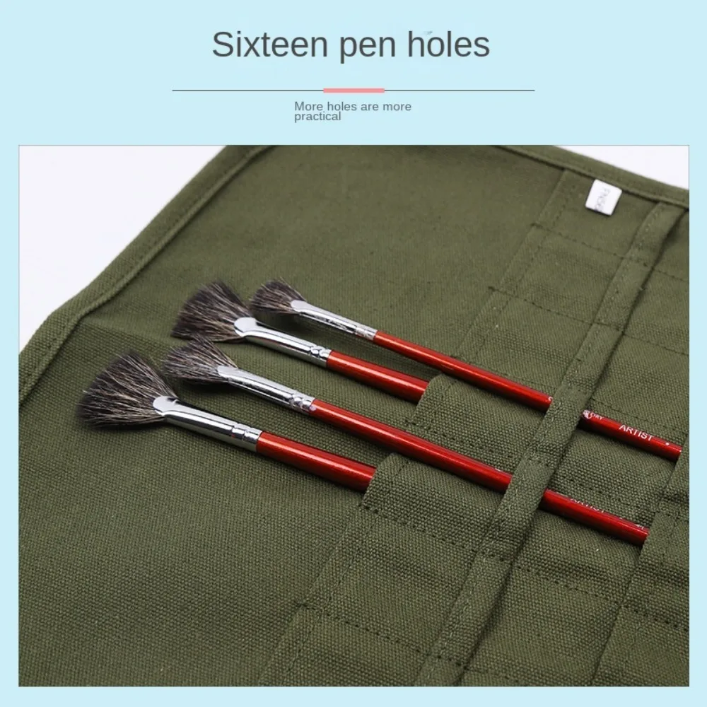 Лидер продаж Холщовая Сумка для кистей чехлы ручек сумка рисования акварелью