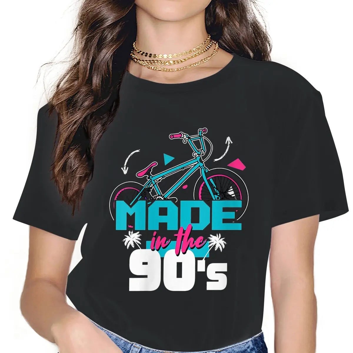 

Женская футболка с коротким рукавом, размеры до 5XL