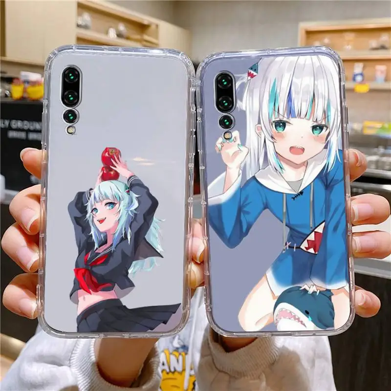 

Gawr Gura Phone Case For Xiaomi 11 Redmi Note 11pro5G 8T 12S K30 10T Pro Ultra K40pro Transparent Case