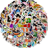 1050100pcs dragon ball stickers waterproof cartoon childrens toy sticker scooter bike mobile laptop traveling bag doodle