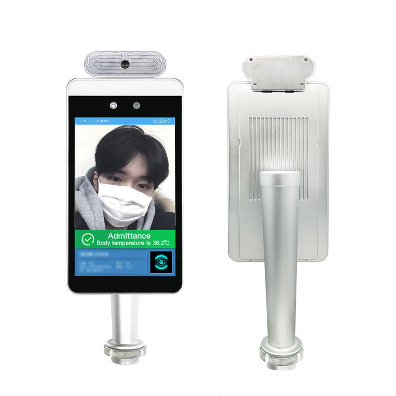 

No touch automatic ai face recognition smart thermometer for shopping center