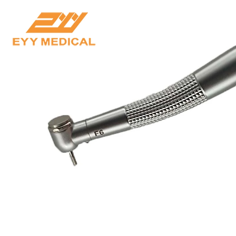 Dental High Speed Handpiece with LED 2 Hole Small Head Torque Wrench Push Button Chuck High Rotation Pen Triple Water Spray