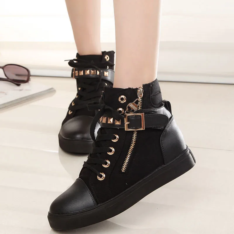 WUYAZQI весенне-Летняя женская обувь с высоким верхом для девочек детей студентов