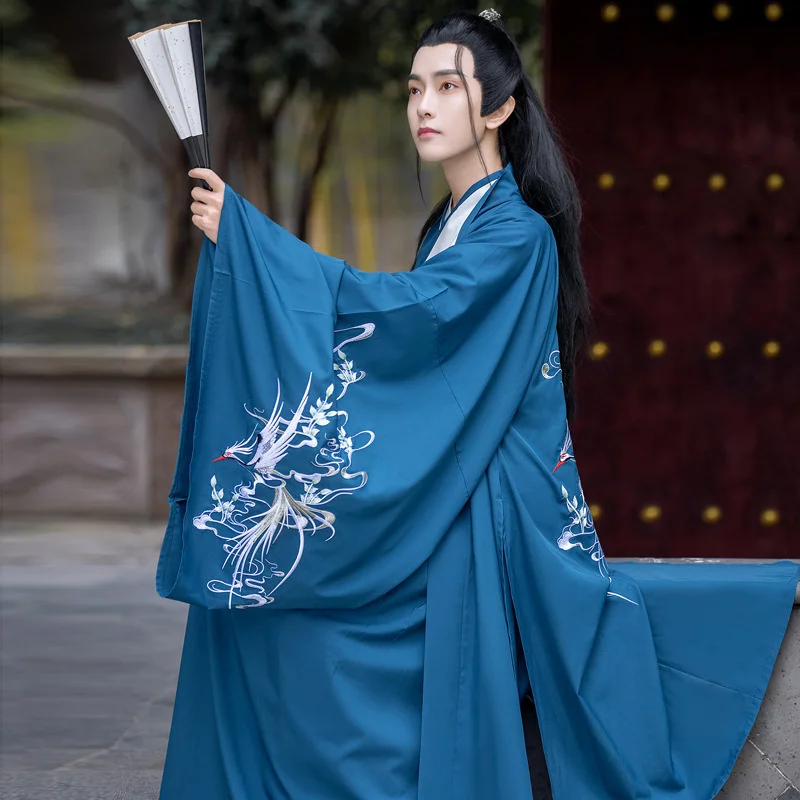 

The Untamed Hanfu Costume Men's Ancient Costume Wei Jin Chinese Style Ancient Style Fairy Suit WORD OF HONOR
