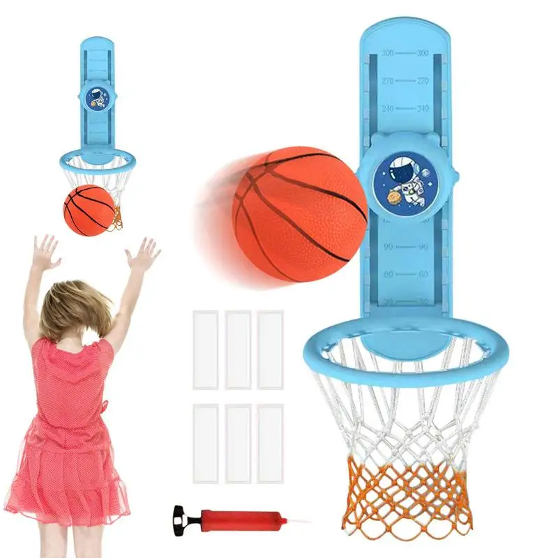 

Touch High Jump Counter High Jump Trainer With Basketball Hoop Kids Voice Broadcast Jump Training Equipment Height Chart Grow