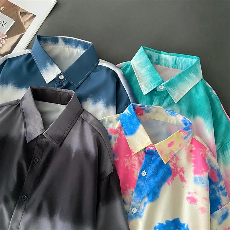 Женские рубашки EBAIHUI в японском стиле Kpop BF свободная летняя однотонная блузка с