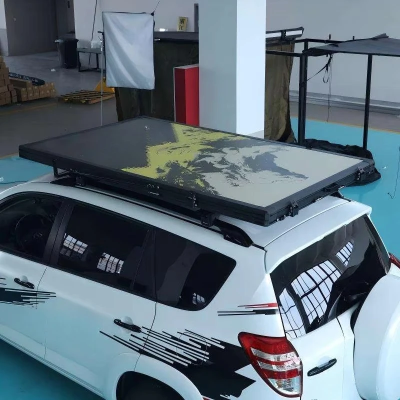 Фото Низкопрофильная алюминиевая палатка на крышу автомобиля, 8 см, быстросборная, водонепроницаемая, для бездорожья и оверлендинга №4
