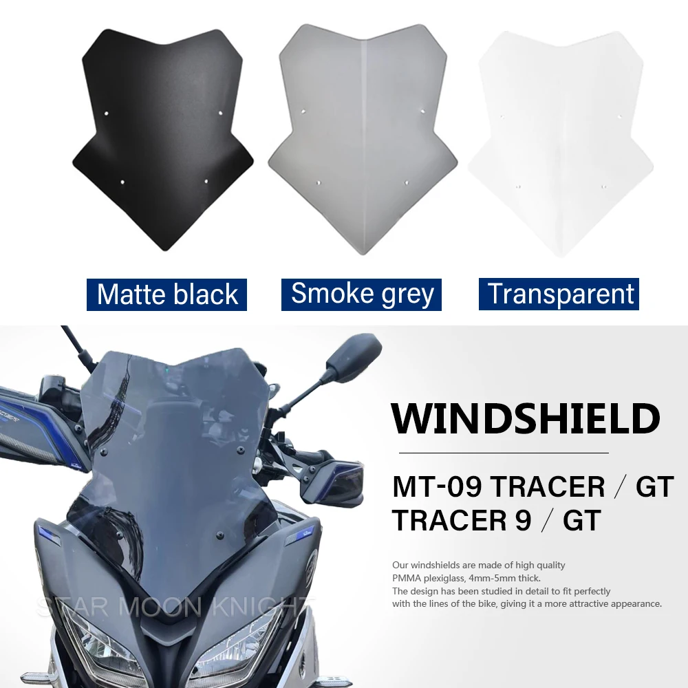 

Windscreen For YAMAHA MT-09 TRACER GT 2018 - Tracer9 TRACER 9 GT 2021- Windshield Cover Wind Deflector Motorcycle Accessories