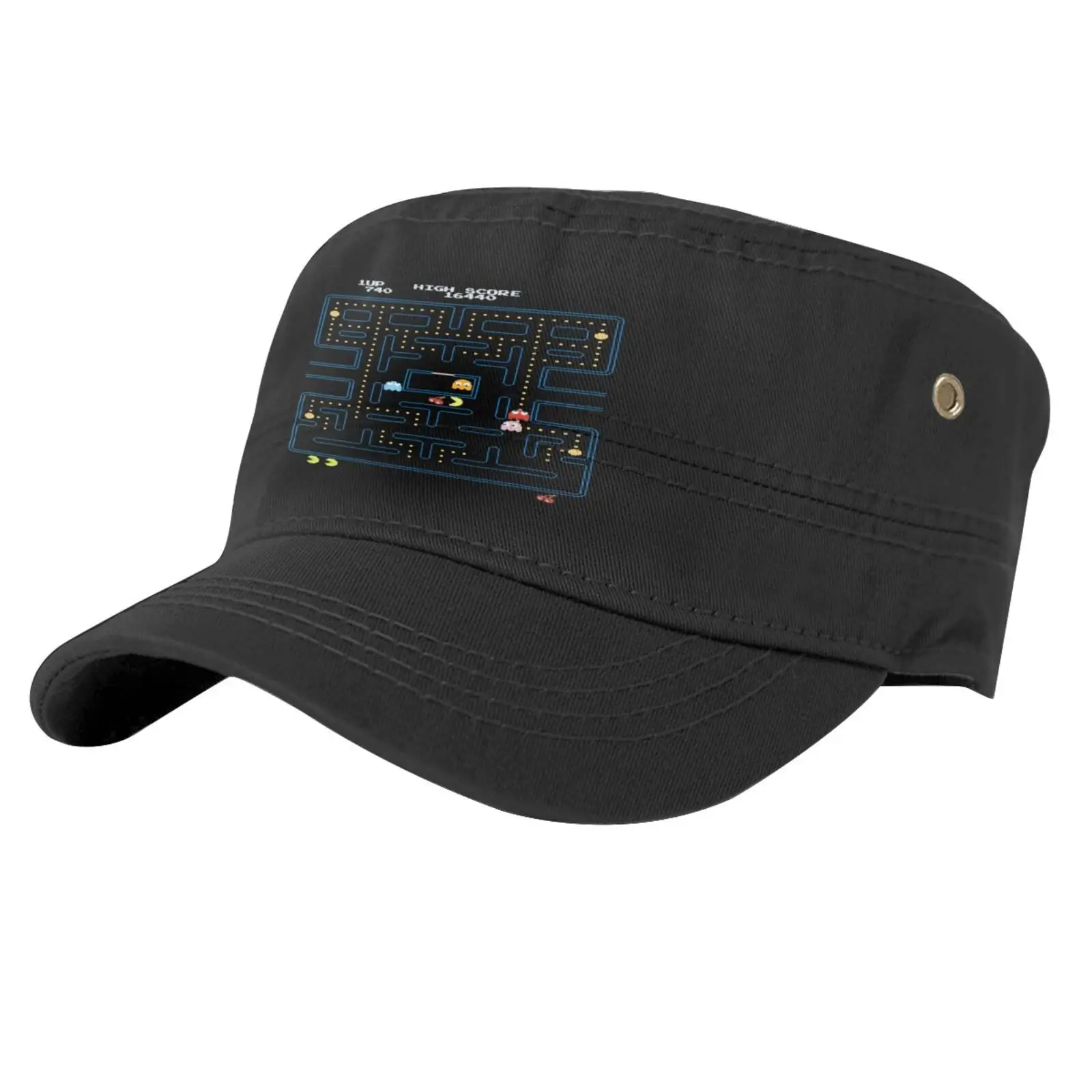 

Video Pac 100 Official Arcade Namco Caps For Men Cap Male Hats Caps Women Satin Cap Cap For Men Woman Beret Hat Male Men's Hat