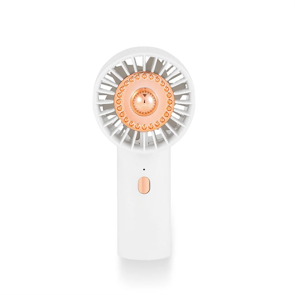 

Fan Summer Adjustable Portable Handheld Rechargeable 500mAh 5V 2.4W Fans Home Library Learning Cooling Equipment Pink