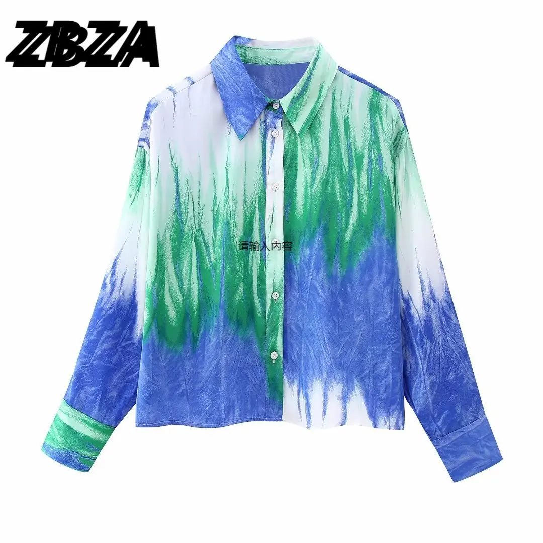 

Женская короткая блузка на завязках, винтажная рубашка с длинным рукавом и пуговицами, шикарные топы, новинка 2023