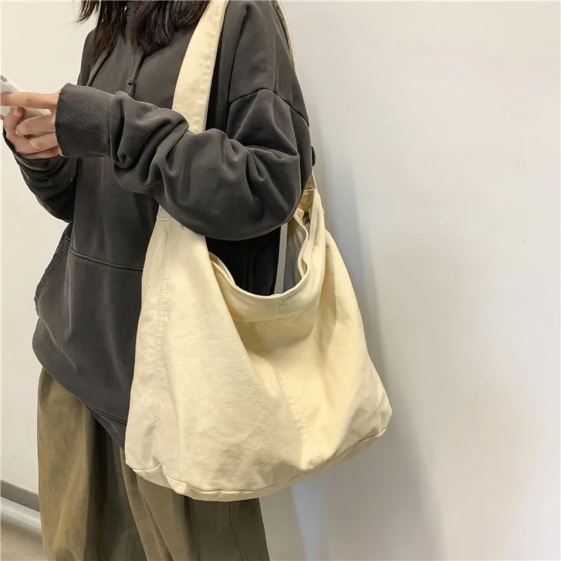 

Сумка кросс-боди Женская холщовая, школьный ранец в японском стиле, Повседневная вместительная сумка на плечо для студенток