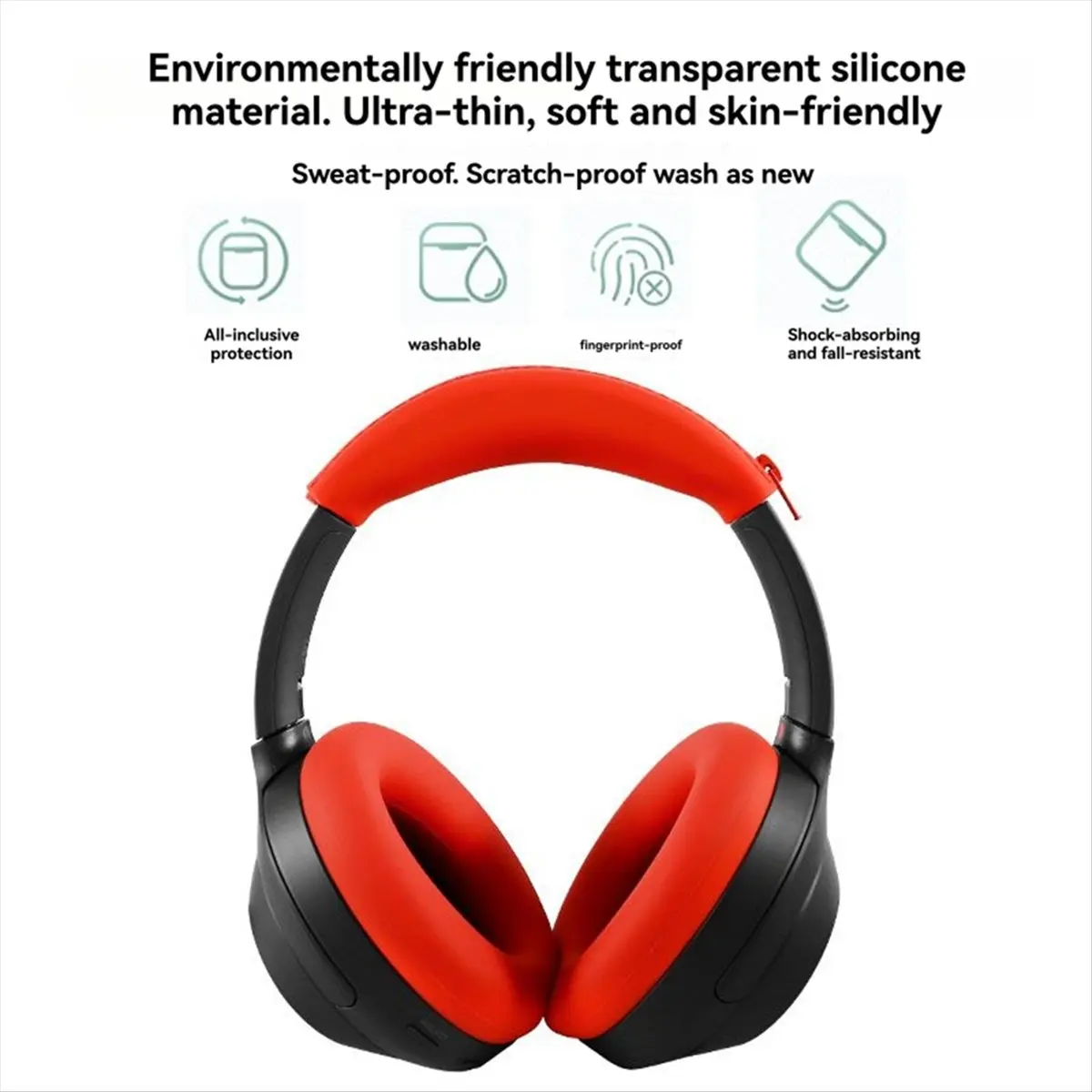 (DT93) Комплект амбушюр и оголовья для наушников SONY ULT WEAR WH-ULT900N, силиконовый защитный чехол, амбушюры, запчасти для ремонта оголовья C (art.: 3920dbbe07658) - 3920dbbe07658