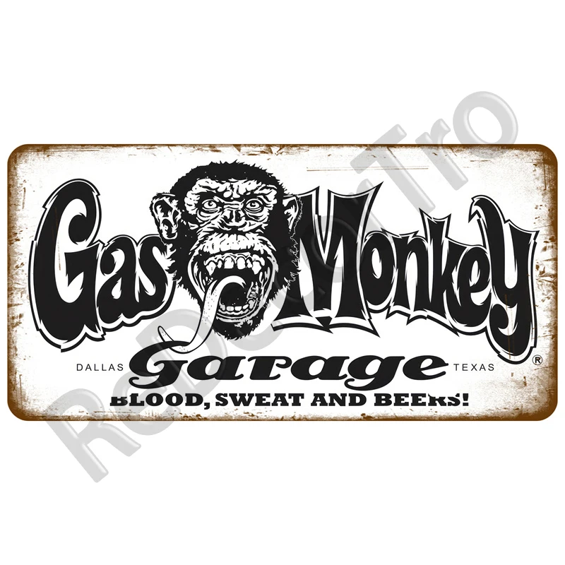 

Металлическая вывеска Garage Car Retro Route 66